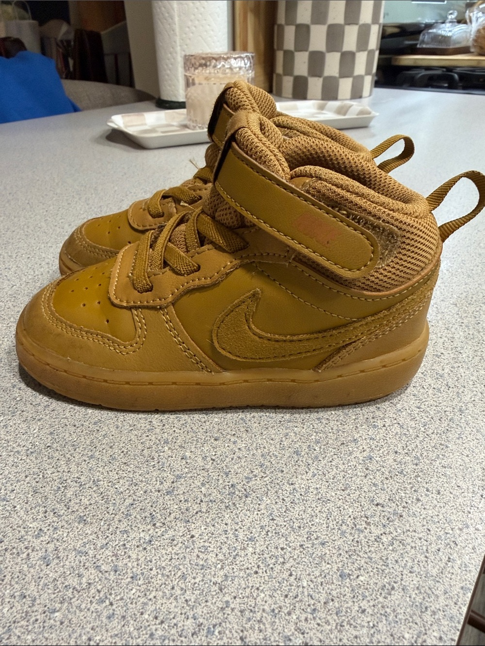 Nike Kids Wheat/Tan High-Top Sneakers
